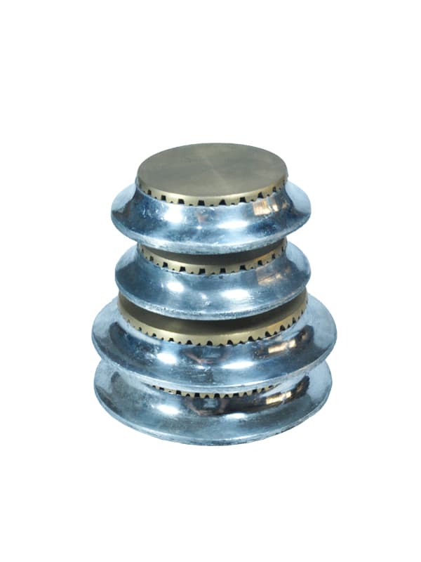 JUEGO DE QUEMADOR ECUATORIANA BASE ALUMINIO TAPA BRONCE