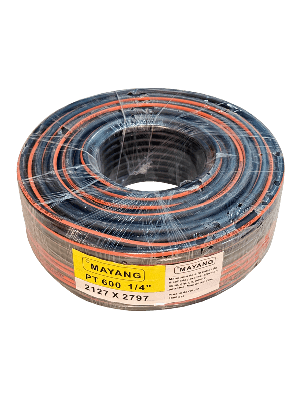 Manguera MAYANG negra raya naranja